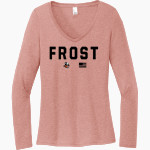 Frost Vikings <span class="pdp-name-mascot">Frost Vikings</span> District Women's Perfect Tri Long Sleeve V-Neck T-Shirt Front Thumbnail