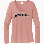 Anchor Bay Tars Tars <span class="pdp-name-mascot">Anchor Bay Tars</span> District Women's Perfect Tri Long Sleeve V-Neck T-Shirt Front Thumbnail