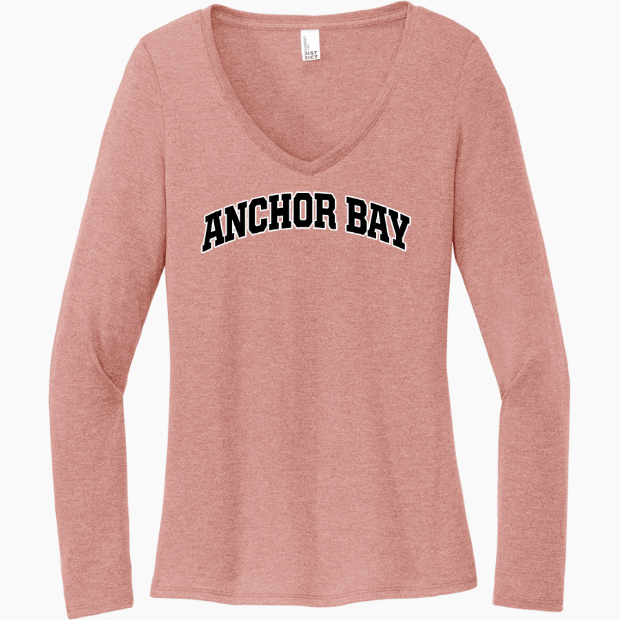 Anchor Bay Tars Tars <span class="pdp-name-mascot">Anchor Bay Tars</span> District Women's Perfect Tri Long Sleeve V-Neck T-Shirt