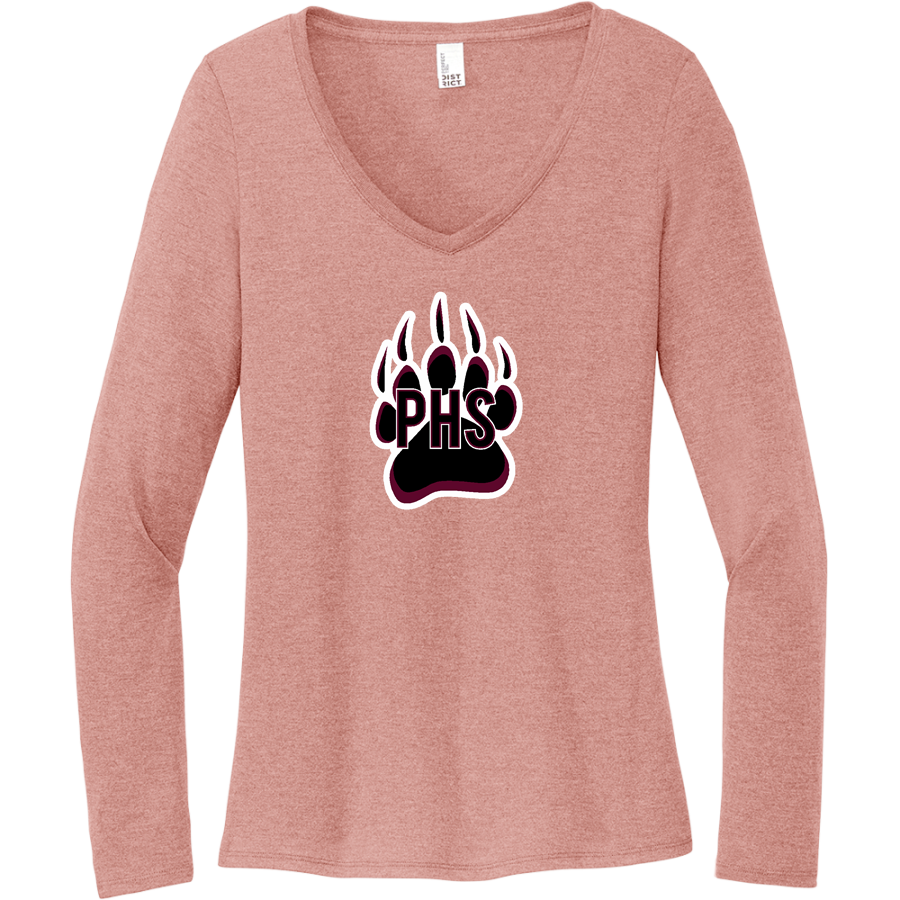 Paideia High Bears <span class="pdp-name-mascot">Paideia High School Bears</span> District Women's Perfect Tri Long Sleeve V-Neck T-Shirt