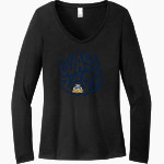 Andrew Tigers <span class="pdp-name-mascot">Andrew College Tigers</span> District Women's Perfect Tri Long Sleeve V-Neck T-Shirt Front Thumbnail