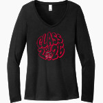 SOUTH LAUREL HIGH SCHOOL CARDINALS <span class="pdp-name-mascot">SOUTH LAUREL CARDINALS</span> District Women's Perfect Tri Long Sleeve V-Neck T-Shirt Front Thumbnail