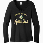 BISHOP MCNAMARA HIGH SCHOOL FIGHTIN' IRISH <span class="pdp-name-mascot">BISHOP MCNAMARA FIGHTIN IRISH</span> District Women's Perfect Tri Long Sleeve V-Neck T-Shirt Front Thumbnail