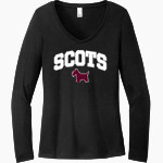 Argyle Scots Scots <span class="pdp-name-mascot">Argyle Scots</span> District Women's Perfect Tri Long Sleeve V-Neck T-Shirt Front Thumbnail