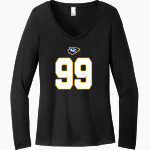 Grant County Braves The Official Online Store <span class="pdp-name-mascot">Grant County Braves</span> District Women's Perfect Tri Long Sleeve V-Neck T-Shirt Front Thumbnail