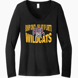 District Women's Perfect Tri Long Sleeve V-Neck T-Shirt