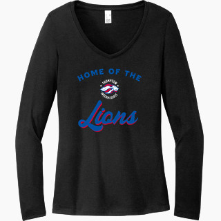 District Women's Perfect Tri Long Sleeve V-Neck T-Shirt