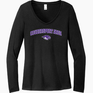 District Women's Perfect Tri Long Sleeve V-Neck T-Shirt