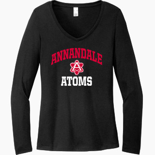 District Women's Perfect Tri Long Sleeve V-Neck T-Shirt