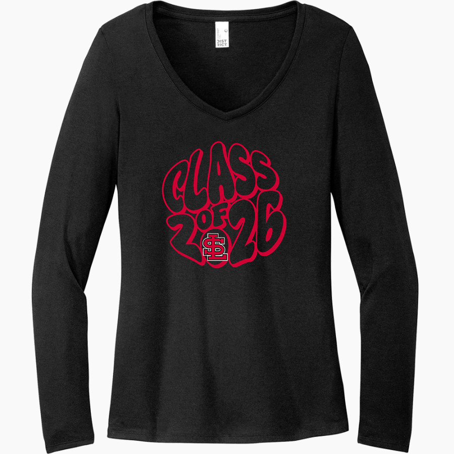 SOUTH LAUREL HIGH SCHOOL CARDINALS <span class="pdp-name-mascot">SOUTH LAUREL CARDINALS</span> District Women's Perfect Tri Long Sleeve V-Neck T-Shirt