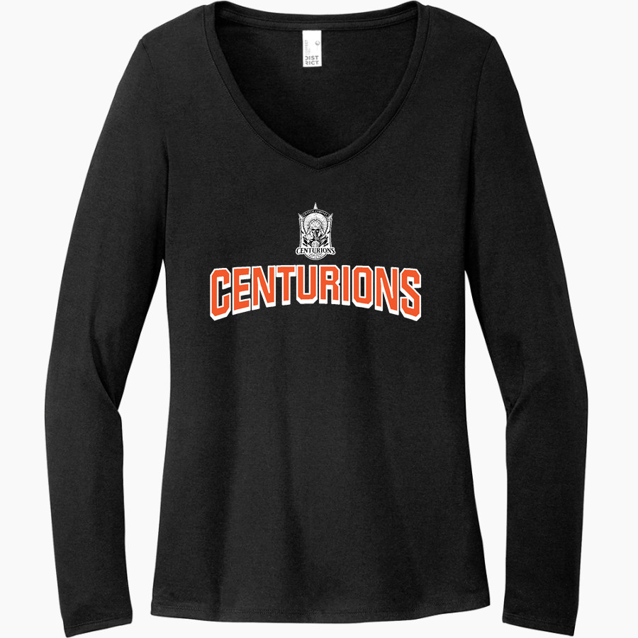 60th Charlie Company Centurions <span class="pdp-name-mascot">60th Charlie Company Centurions</span> District Women's Perfect Tri Long Sleeve V-Neck T-Shirt