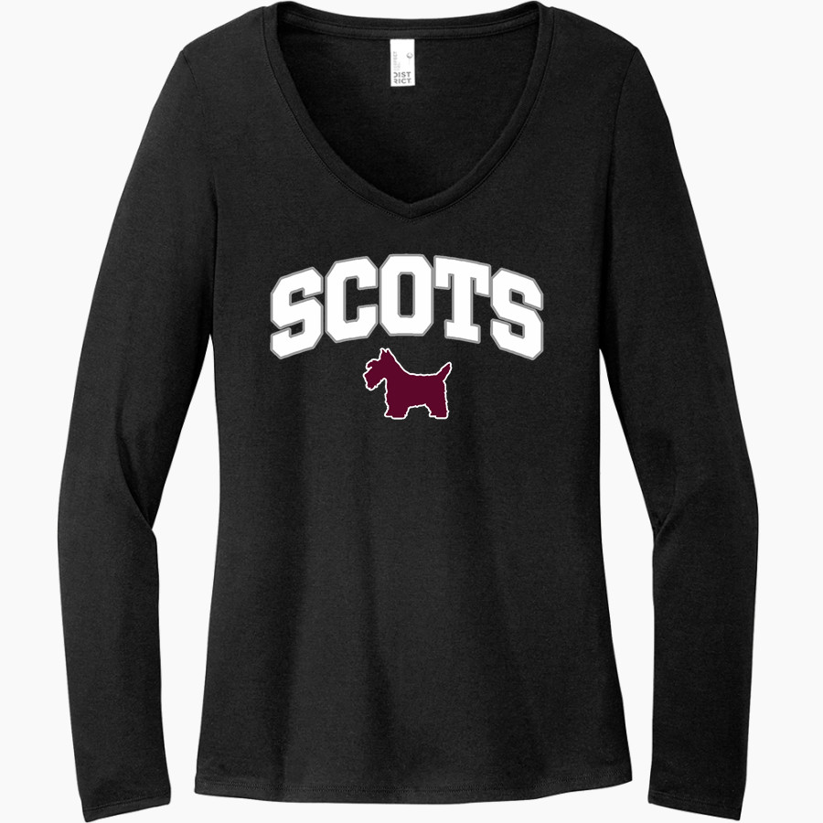 Argyle Scots Scots <span class="pdp-name-mascot">Argyle Scots</span> District Women's Perfect Tri Long Sleeve V-Neck T-Shirt