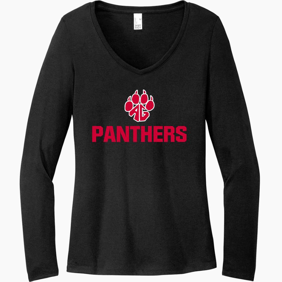 ALBA-GOLDEN HIGH SCHOOL PANTHERS District Women's Perfect Tri Long Sleeve V-Neck T-Shirt