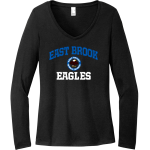 East Brook Eagles <span class="pdp-name-mascot">East Brook Eagles</span> District Women's Perfect Tri Long Sleeve V-Neck T-Shirt Front Thumbnail