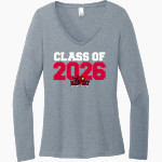 Julius L Matthey Cardinals <span class="pdp-name-mascot">Julius L Matthey Cardinals</span> District Women's Perfect Tri Long Sleeve V-Neck T-Shirt Front Thumbnail
