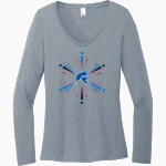 Tacoma Community College Titans <span class="pdp-name-mascot">Tacoma Community College Titans</span> District Women's Perfect Tri Long Sleeve V-Neck T-Shirt Front Thumbnail