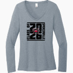 SPENCERVILLE HIGH SCHOOL BEARCATS <span class="pdp-name-mascot">SPENCERVILLE BEARCATS</span> District Women's Perfect Tri Long Sleeve V-Neck T-Shirt Front Thumbnail