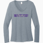 Tarleton State University Texans <span class="pdp-name-mascot">Tarleton State University Texans</span> District Women's Perfect Tri Long Sleeve V-Neck T-Shirt Front Thumbnail
