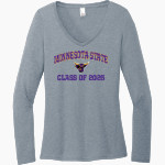 Minnesota State University Mankato <span class="pdp-name-mascot">Minnesota State Mavericks</span> District Women's Perfect Tri Long Sleeve V-Neck T-Shirt Front Thumbnail