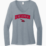 Dunedin Falcons District Women's Perfect Tri Long Sleeve V-Neck T-Shirt Front Thumbnail