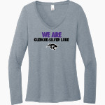 Glencoe-Silver Lake Panthers <span class="pdp-name-mascot">Glencoe Silver-Lake Panthers</span> District Women's Perfect Tri Long Sleeve V-Neck T-Shirt Front Thumbnail