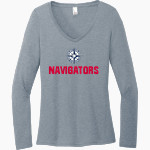 American Leadership Academy Coastal Navigators District Women's Perfect Tri Long Sleeve V-Neck T-Shirt Front Thumbnail
