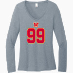 MONTE VISTA HIGH SCHOOL MONARCHS <span class="pdp-name-mascot">MONTE VISTA MONARCHS</span> District Women's Perfect Tri Long Sleeve V-Neck T-Shirt Front Thumbnail