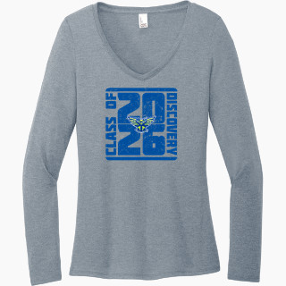 District Women's Perfect Tri Long Sleeve V-Neck T-Shirt