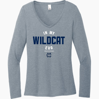 District Women's Perfect Tri Long Sleeve V-Neck T-Shirt