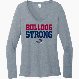 District Women's Perfect Tri Long Sleeve V-Neck T-Shirt