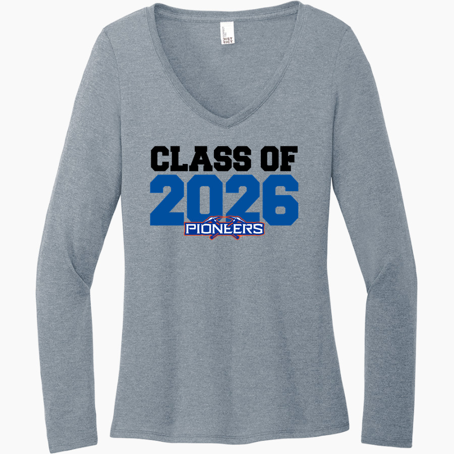 UW-Platteville PIONEERS ONLINE STORE <span class="pdp-name-mascot">UW-Platteville Pioneers</span> District Women's Perfect Tri Long Sleeve V-Neck T-Shirt