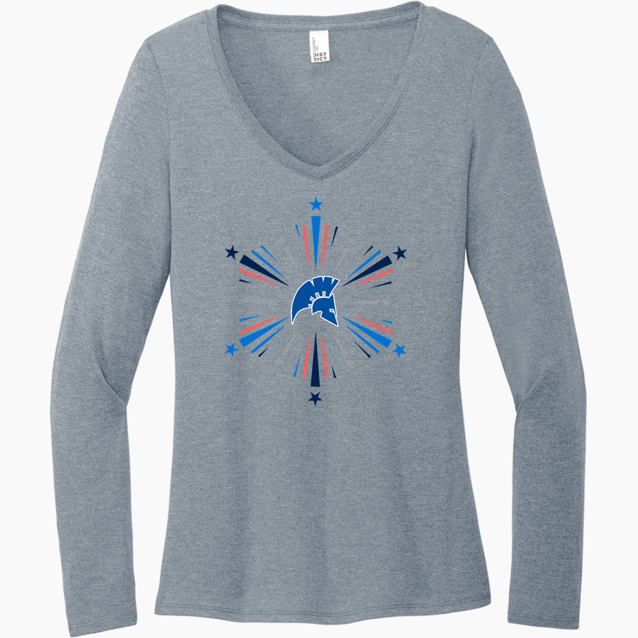 Tacoma Community College Titans <span class="pdp-name-mascot">Tacoma Community College Titans</span> District Women's Perfect Tri Long Sleeve V-Neck T-Shirt