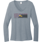 California School for the Blind <span class="pdp-name-mascot">California School for the Blind Cheetahs</span> District Women's Perfect Tri Long Sleeve V-Neck T-Shirt Front Thumbnail