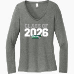 SCC Oaks <span class="pdp-name-mascot">Salem Oaks</span> District Women's Perfect Tri Long Sleeve V-Neck T-Shirt Front Thumbnail