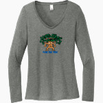LA JOLLA COUNTRY DAY SCHOOL <span class="pdp-name-mascot">LA JOLLA TORREYS</span> District Women's Perfect Tri Long Sleeve V-Neck T-Shirt Front Thumbnail