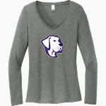 Shell Bank Brigade <span class="pdp-name-mascot">Shell Bank P771K@014 Labradors</span> District Women's Perfect Tri Long Sleeve V-Neck T-Shirt Front Thumbnail