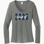 Skyview Hawks <span class="pdp-name-mascot">Skyview Hawks</span> District Women's Perfect Tri Long Sleeve V-Neck T-Shirt Front Thumbnail