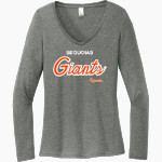Sequoias Giants <span class="pdp-name-mascot">College of the Sequoias</span> District Women's Perfect Tri Long Sleeve V-Neck T-Shirt Front Thumbnail