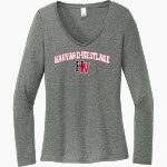 Harvard-Westlake The Official Online Store <span class="pdp-name-mascot">Harvard-Westlake Wolverines</span> District Women's Perfect Tri Long Sleeve V-Neck T-Shirt Front Thumbnail