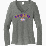 Birmingham Thunderbolts Premier SOFTBALL <span class="pdp-name-mascot">Birmingham Thunderbolts Softball</span> District Women's Perfect Tri Long Sleeve V-Neck T-Shirt Front Thumbnail