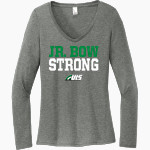 ULS Jr. Bows <span class="pdp-name-mascot">Junior Rainbows</span> District Women's Perfect Tri Long Sleeve V-Neck T-Shirt Front Thumbnail