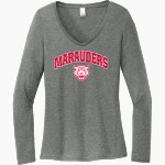 Williamson Marauders District Women's Perfect Tri Long Sleeve V-Neck T-Shirt Front Thumbnail