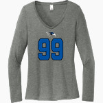 Florence Falcons <span class="pdp-name-mascot">Florence Falcons</span> District Women's Perfect Tri Long Sleeve V-Neck T-Shirt Front Thumbnail