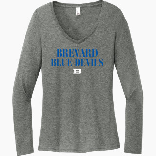 District Women's Perfect Tri Long Sleeve V-Neck T-Shirt