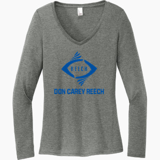 District Women's Perfect Tri Long Sleeve V-Neck T-Shirt