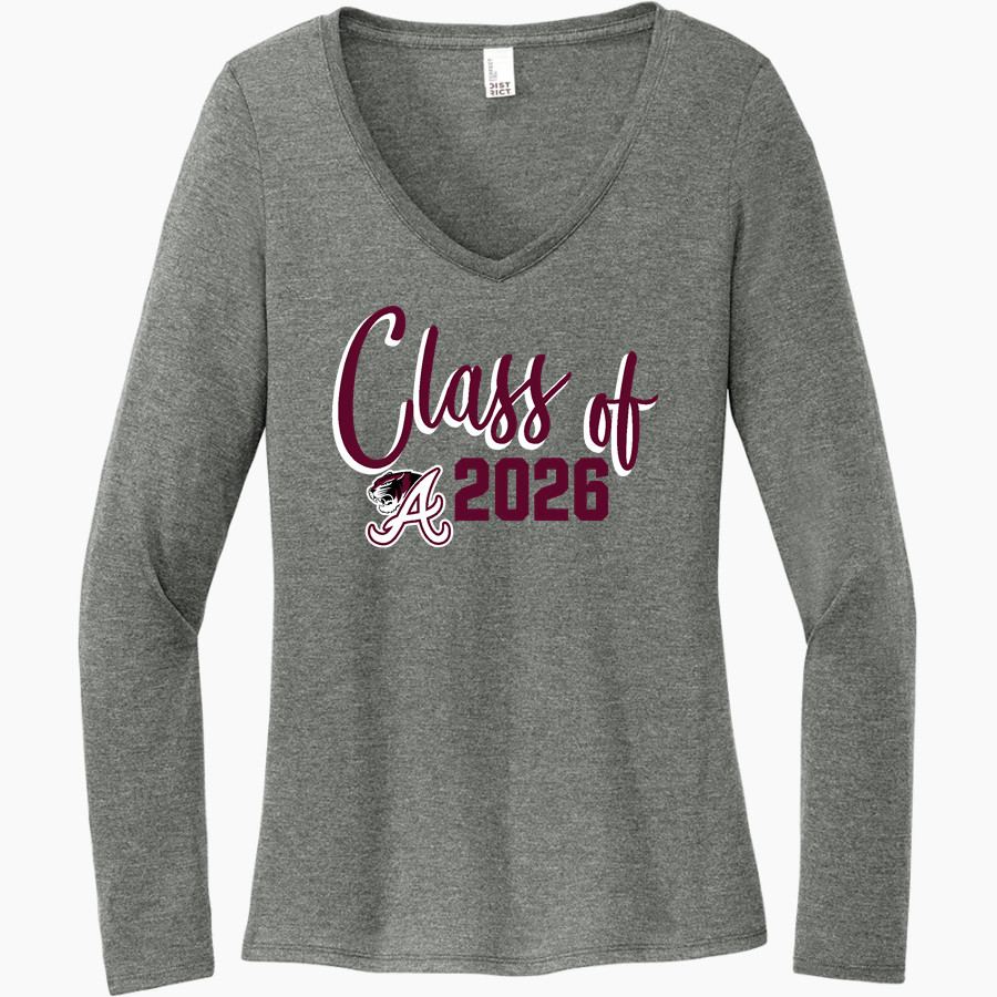 ARP HIGH SCHOOL TIGERS District Women's Perfect Tri Long Sleeve V-Neck T-Shirt