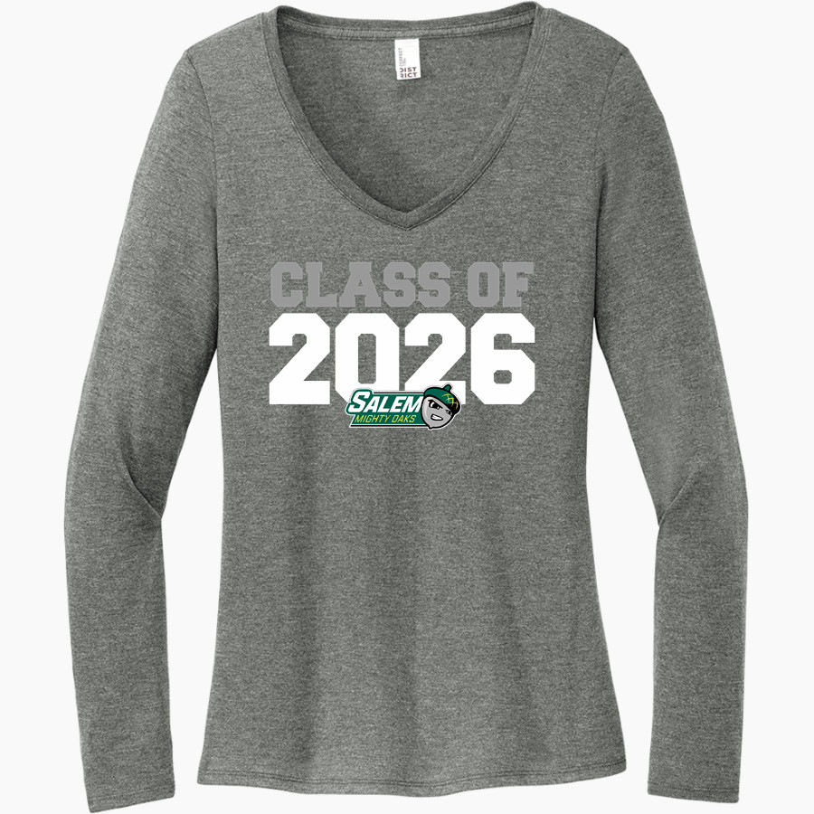 SCC Oaks <span class="pdp-name-mascot">Salem Oaks</span> District Women's Perfect Tri Long Sleeve V-Neck T-Shirt