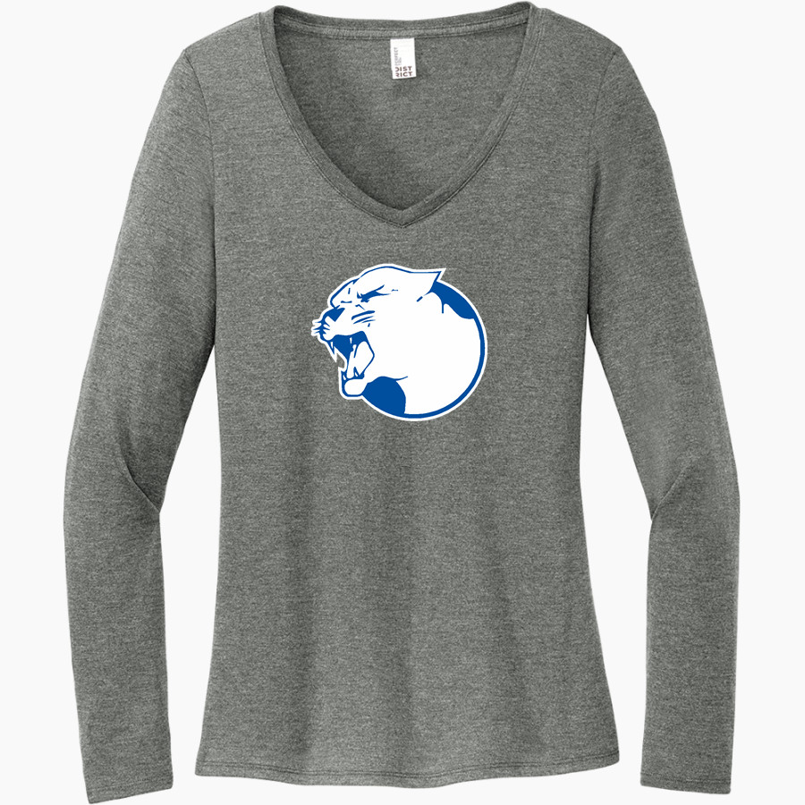 University Prep Pumas District Women's Perfect Tri Long Sleeve V-Neck T-Shirt