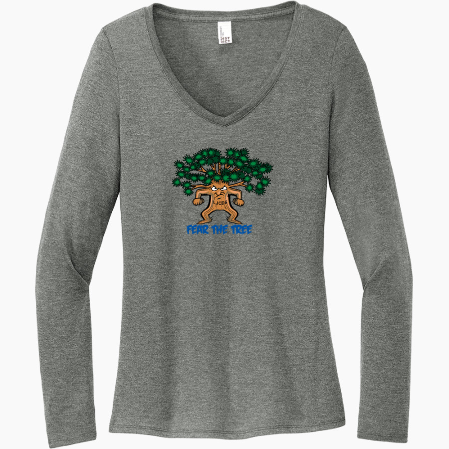 LA JOLLA COUNTRY DAY SCHOOL <span class="pdp-name-mascot">LA JOLLA TORREYS</span> District Women's Perfect Tri Long Sleeve V-Neck T-Shirt