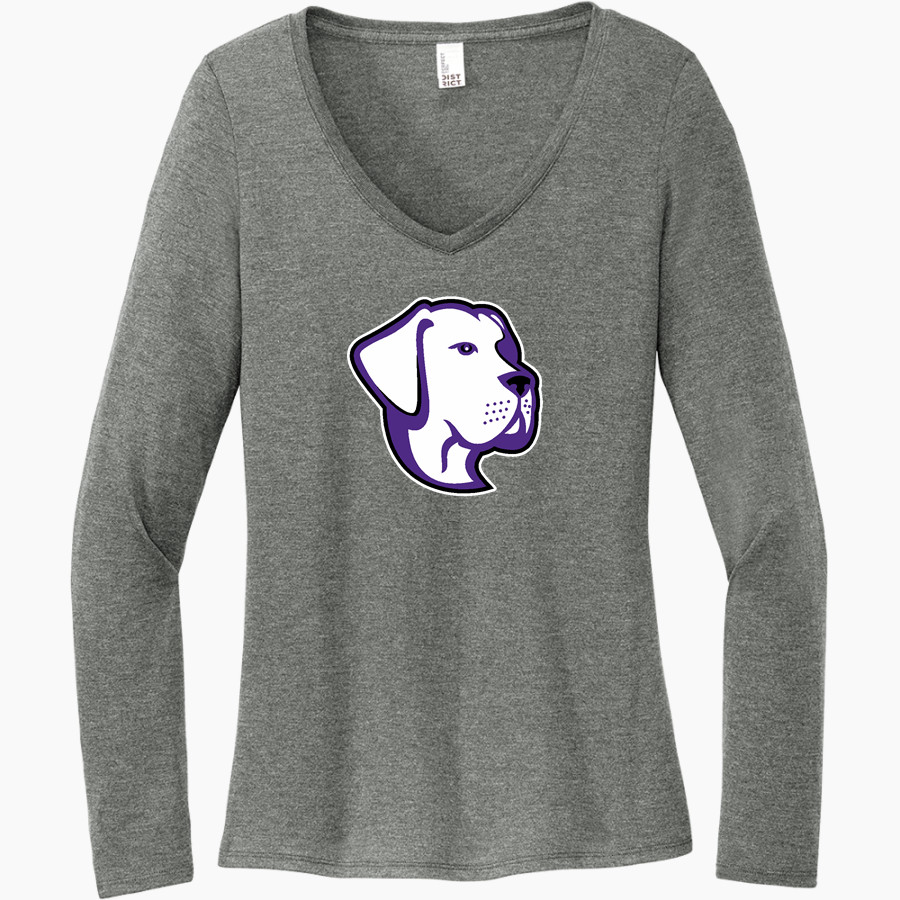 Shell Bank Brigade <span class="pdp-name-mascot">Shell Bank P771K@014 Labradors</span> District Women's Perfect Tri Long Sleeve V-Neck T-Shirt